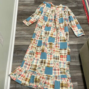 Vintage Katz Flannel Long Nightgown made in USA